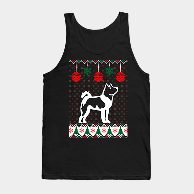 Akita Inu Ugly Christmas Model Tank Top by D3monic